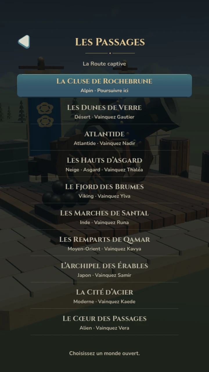 Actual V2 campaign world selection in French